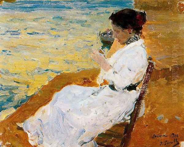 Concha at Jávea Oil Painting by Joaquin Sorolla Y Bastida