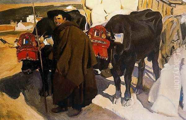 The castillan boyero Oil Painting by Joaquin Sorolla Y Bastida