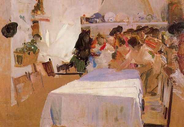 Baptism Oil Painting by Joaquin Sorolla Y Bastida