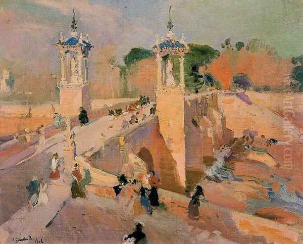 Bridge of el Real, Valencia Oil Painting by Joaquin Sorolla Y Bastida