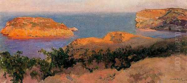 Isle of Cap Marti, Javea Oil Painting by Joaquin Sorolla Y Bastida