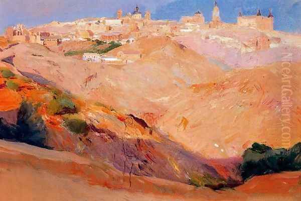 View of Toledo Oil Painting by Joaquin Sorolla Y Bastida