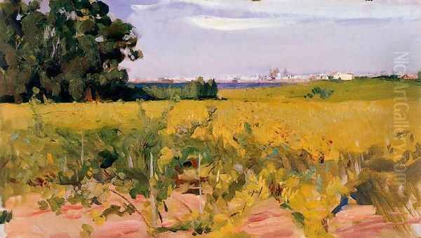 Near Seville Oil Painting by Joaquin Sorolla Y Bastida