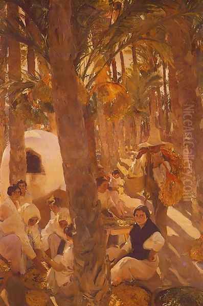 The Palm-Elche Oil Painting by Joaquin Sorolla Y Bastida