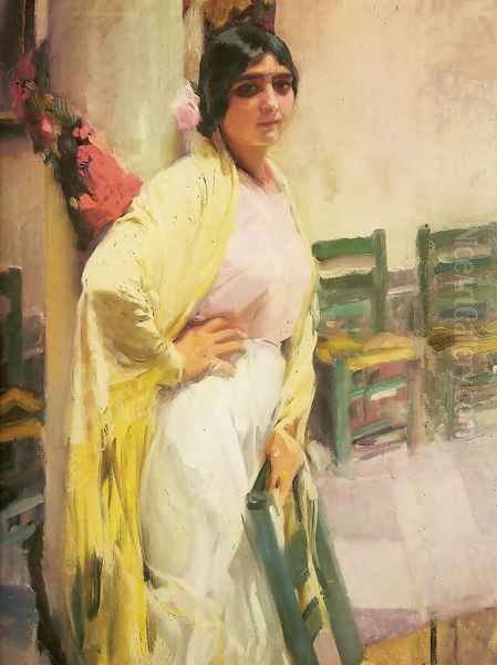 Maria the beautiful Oil Painting by Joaquin Sorolla Y Bastida