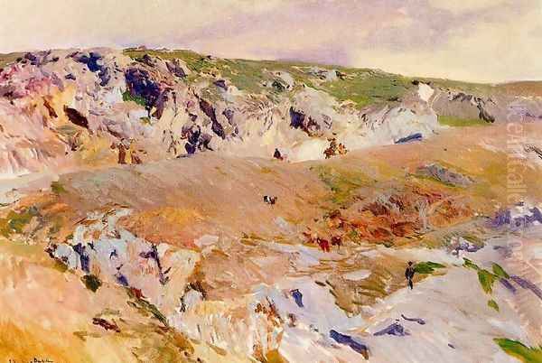 Paths of Alijales, Toledo Oil Painting by Joaquin Sorolla Y Bastida