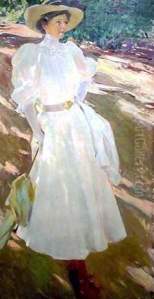 Maria at La Granja Oil Painting by Joaquin Sorolla Y Bastida