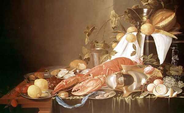 Banquet Still Life Oil Painting by Joris Van Son