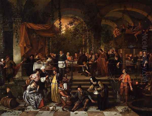 The Wedding Feast at Cana Oil Painting by Jan Steen