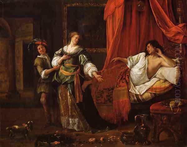 Amnon and Tamar Oil Painting by Jan Steen