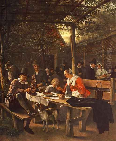 The Picnic Oil Painting by Jan Steen