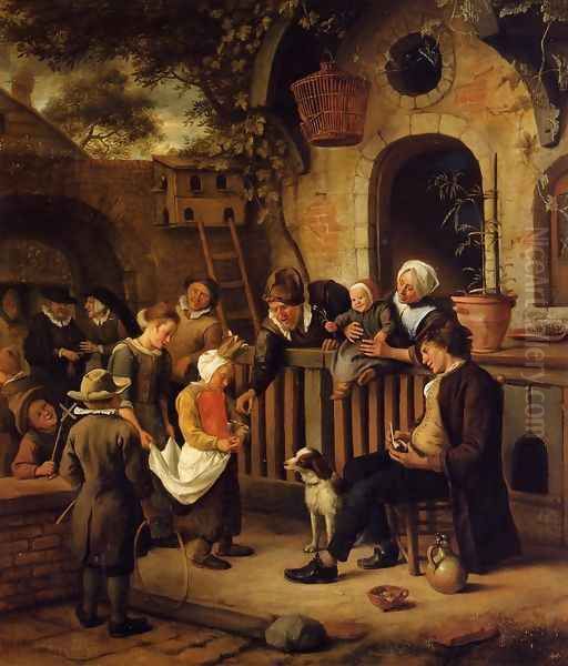 The Little Alms Collector Oil Painting by Jan Steen