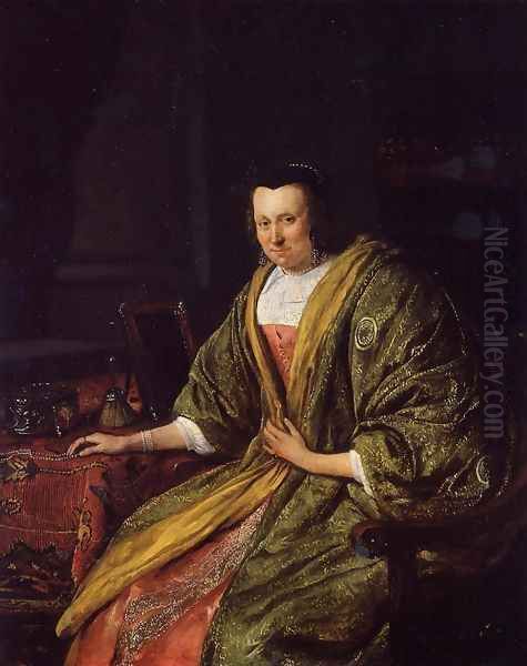 Portrait of Geertruy Gael, Second Wife of Gerrit Gerritsz Schouten Oil Painting by Jan Steen