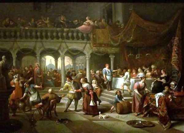 Marriage at Cana Oil Painting by Jan Steen