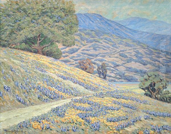 ''view From Hilltop,'' Oil Painting by Granville Redmond