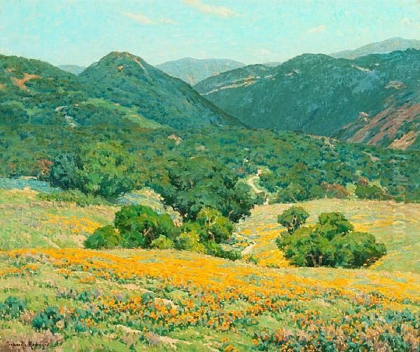 Southern California Hills Oil Painting by Granville Redmond