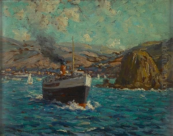 Steamer Leaving Avalon Oil Painting by Granville Redmond