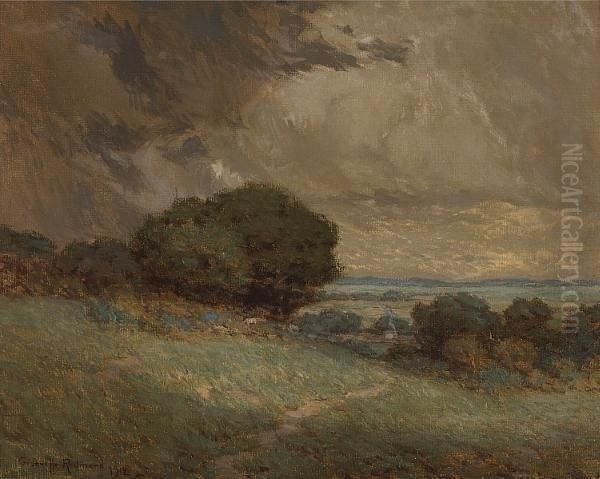 The Passing Storm Oil Painting by Granville Redmond