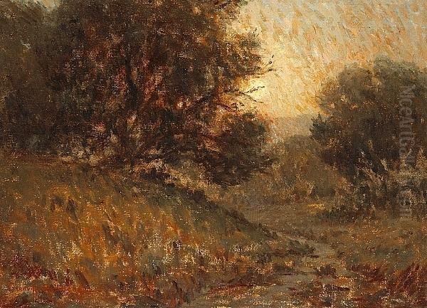 In The Moonlight Oil Painting by Granville Redmond