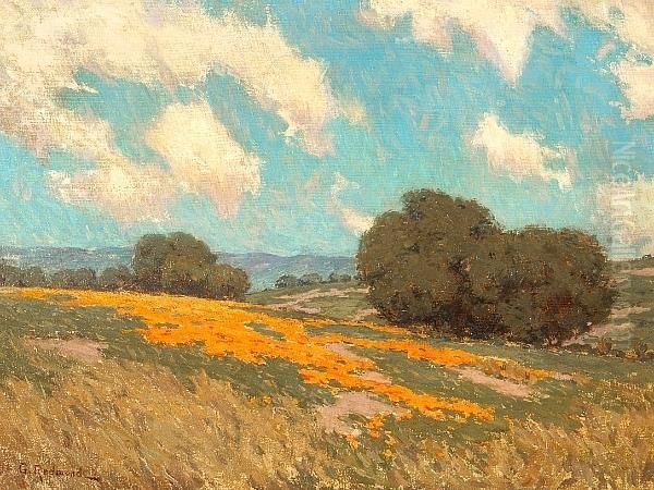 California Poppies Oil Painting by Granville Redmond