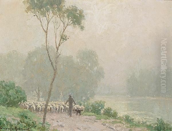 Early Morning Mist Oil Painting by Granville Redmond