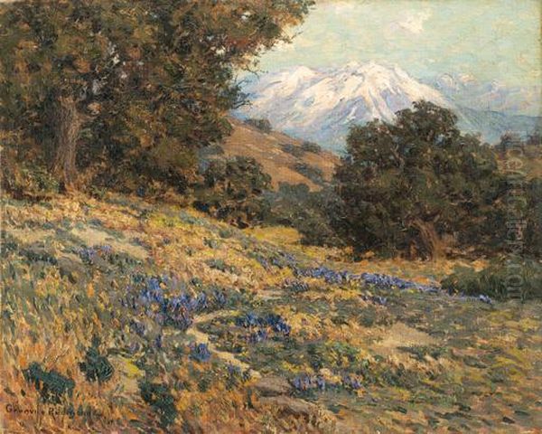 Old Baldy Mountain Oil Painting by Granville Redmond