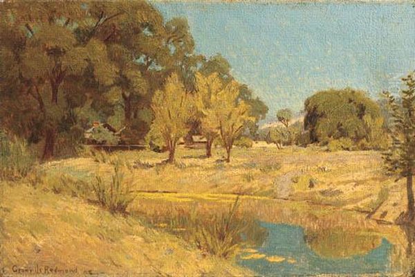 Valley Ranch Oil Painting by Granville Redmond