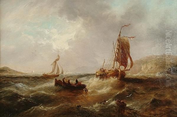 In With The Nets, Dangerously Inshore Oil Painting by Henry Redmore