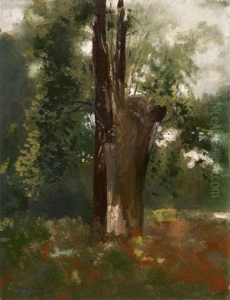 L'arbre Oil Painting by Odilon Redon