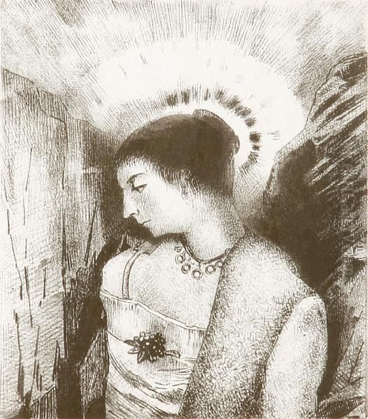 Voici La Bonne-d ese Oil Painting by Odilon Redon