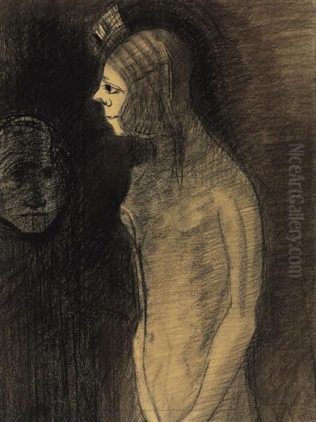 L'apparition Oil Painting by Odilon Redon