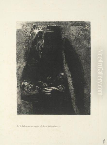 La Tentation De Saint Antoine Oil Painting by Odilon Redon