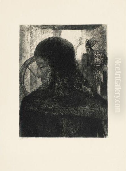 Vieux Chevalier Oil Painting by Odilon Redon