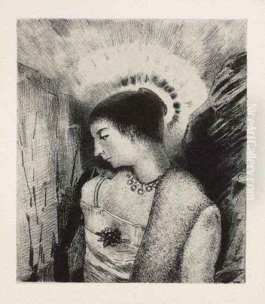 From The Temptation Of Saint Anthony Oil Painting by Odilon Redon