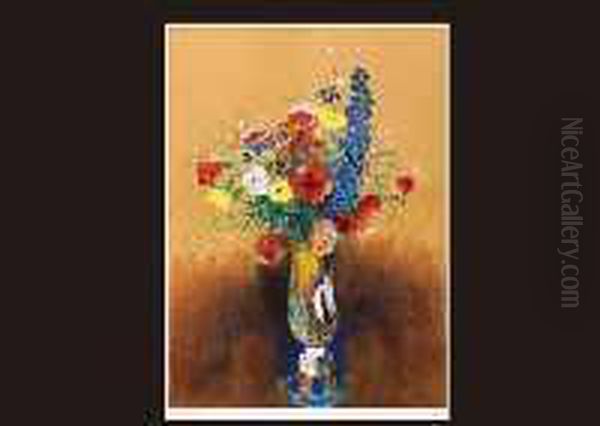 Flower Oil Painting by Odilon Redon