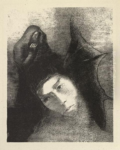 Quel Est Le But De Tout Cela? Oil Painting by Odilon Redon