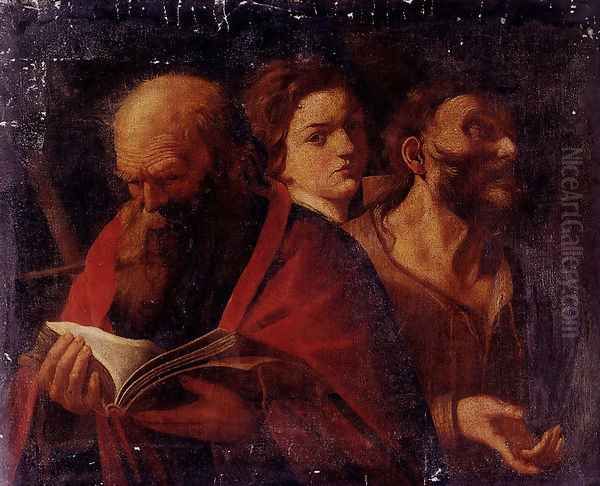 Three Ages Of Man Oil Painting by Andrea Sacchi