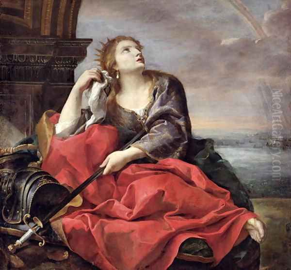 The Death of Dido Oil Painting by Andrea Sacchi