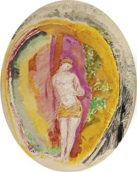 St. Sebastien Oil Painting by Odilon Redon