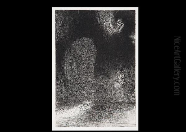 From Tentation De Saint-antoine Pl.21 Oil Painting by Odilon Redon