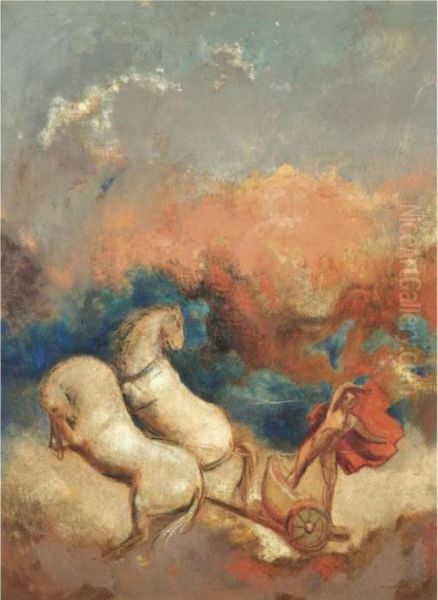 Phaeton Oil Painting by Odilon Redon