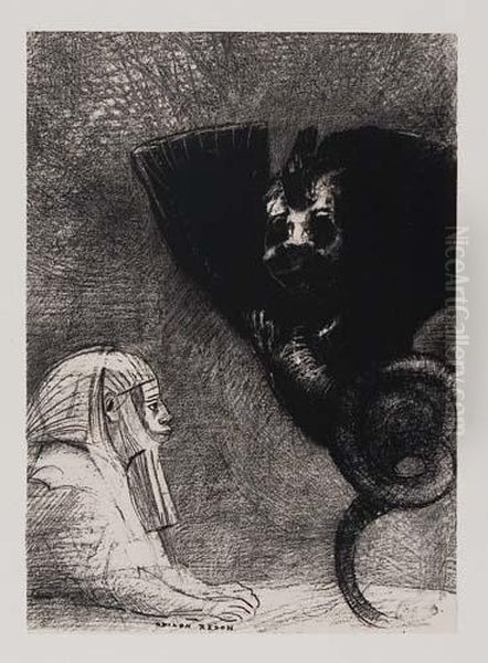 Le Sphynx Oil Painting by Odilon Redon