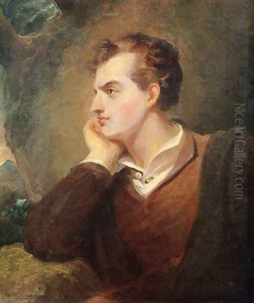 Lord Byron Oil Painting by Thomas Sully