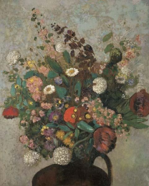 Bouquet De Fleurs by Odilon Redon