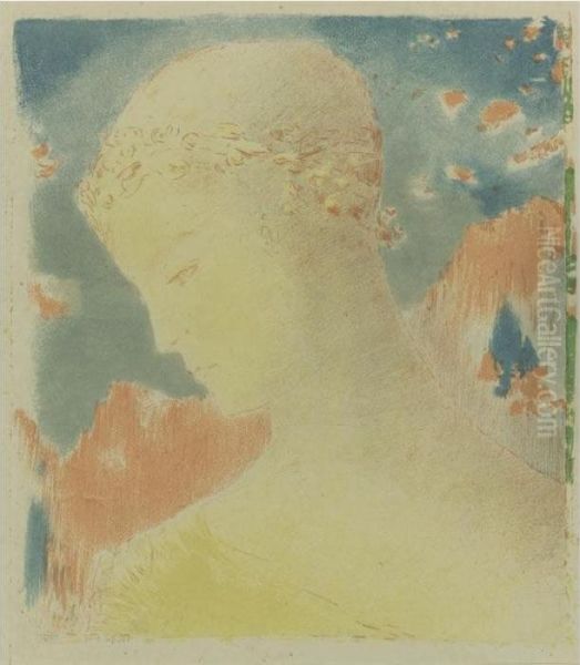 Beatrice (mellerio 168; Johnson 103) Oil Painting by Odilon Redon