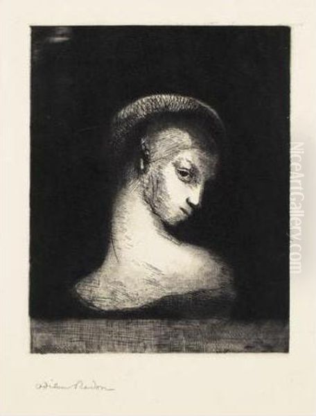 Perversite Oil Painting by Odilon Redon