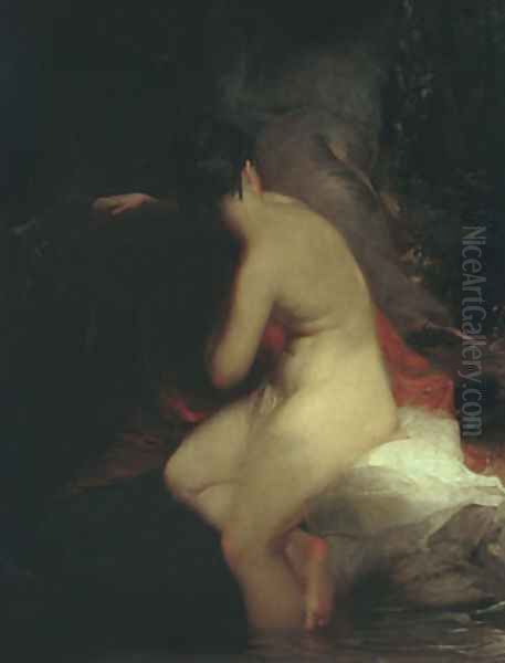 Musidora Oil Painting by Thomas Sully