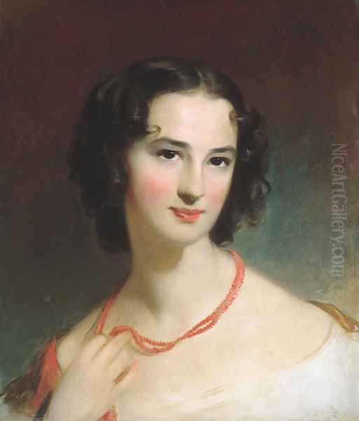 Mrs. James Montgomery, Jr. Oil Painting by Thomas Sully