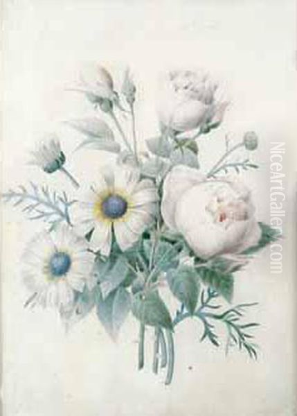 Jetee De Fleurs Oil Painting by Pierre-Joseph Redoute