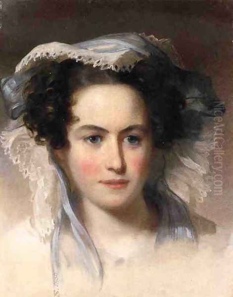 Portrait of Mrs. C. Ford Oil Painting by Thomas Sully